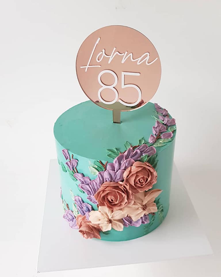 Florals Birthday Cake in Adelaide by Brown Sugared Love.