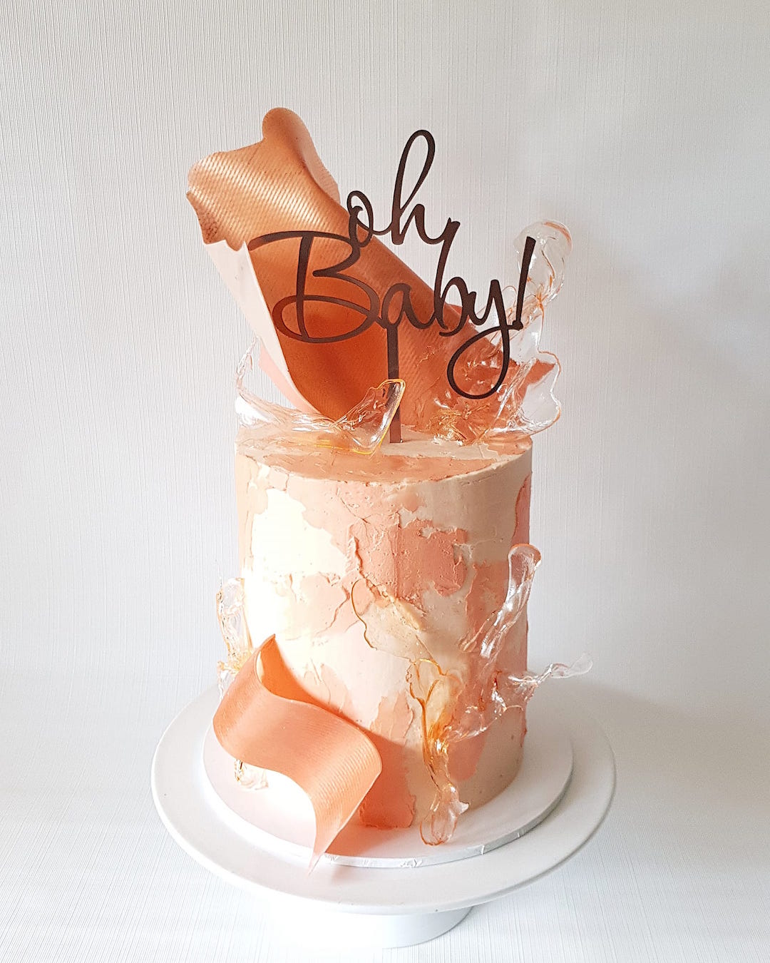 Modern Paintstroke Cake in Adelaide by Brown Sugared Love.