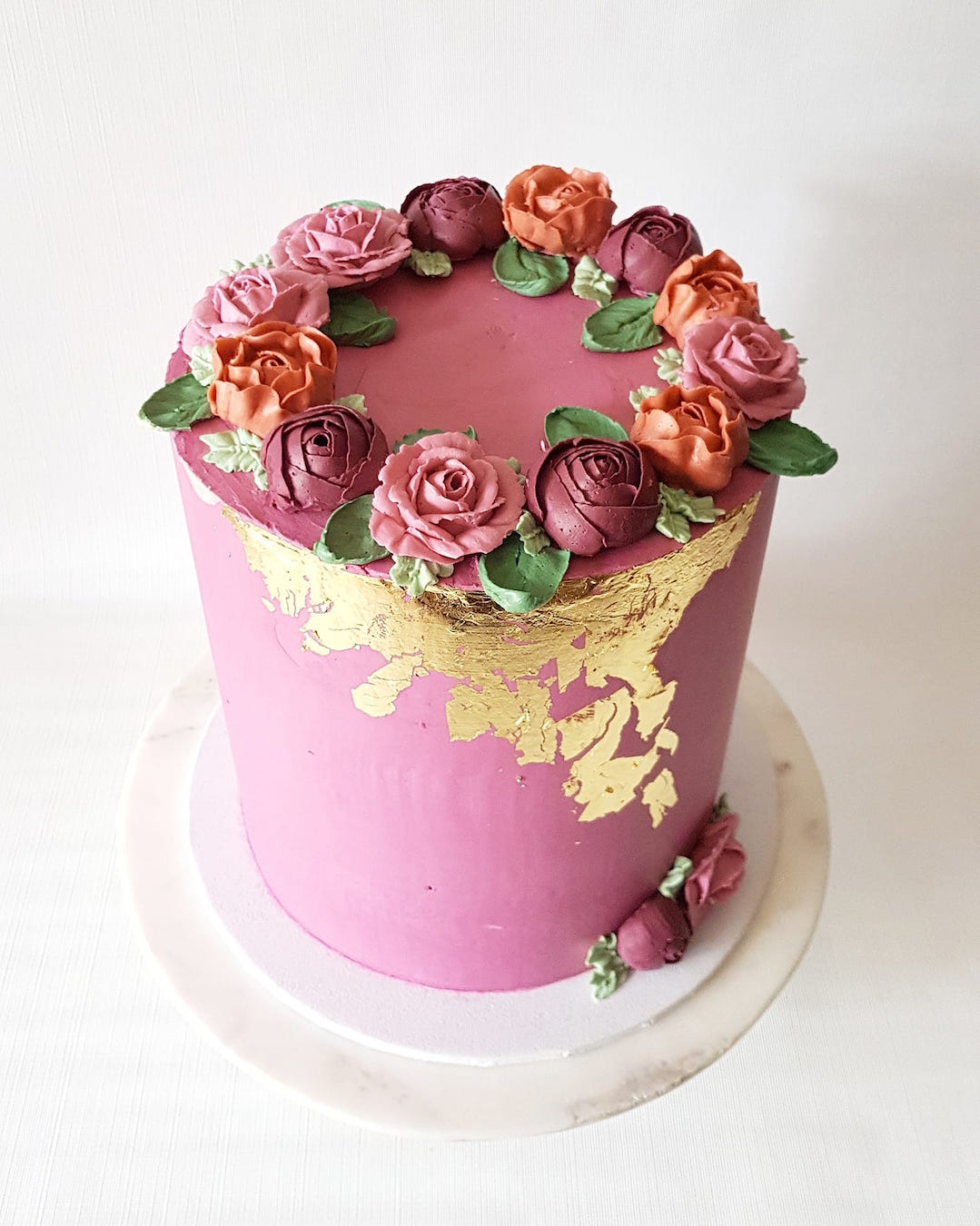 Pink Floral Wedding Cake in Adelaide by Brown Sugared Love.