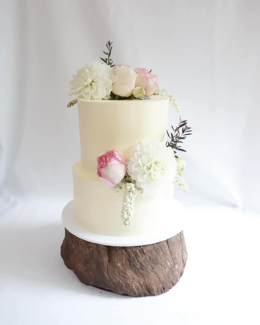 Floral Wedding Cake in Adelaide by Brown Sugared Love.