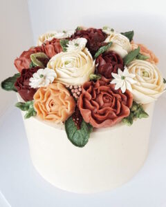 Custom floral buttercream cakes in Adelaide