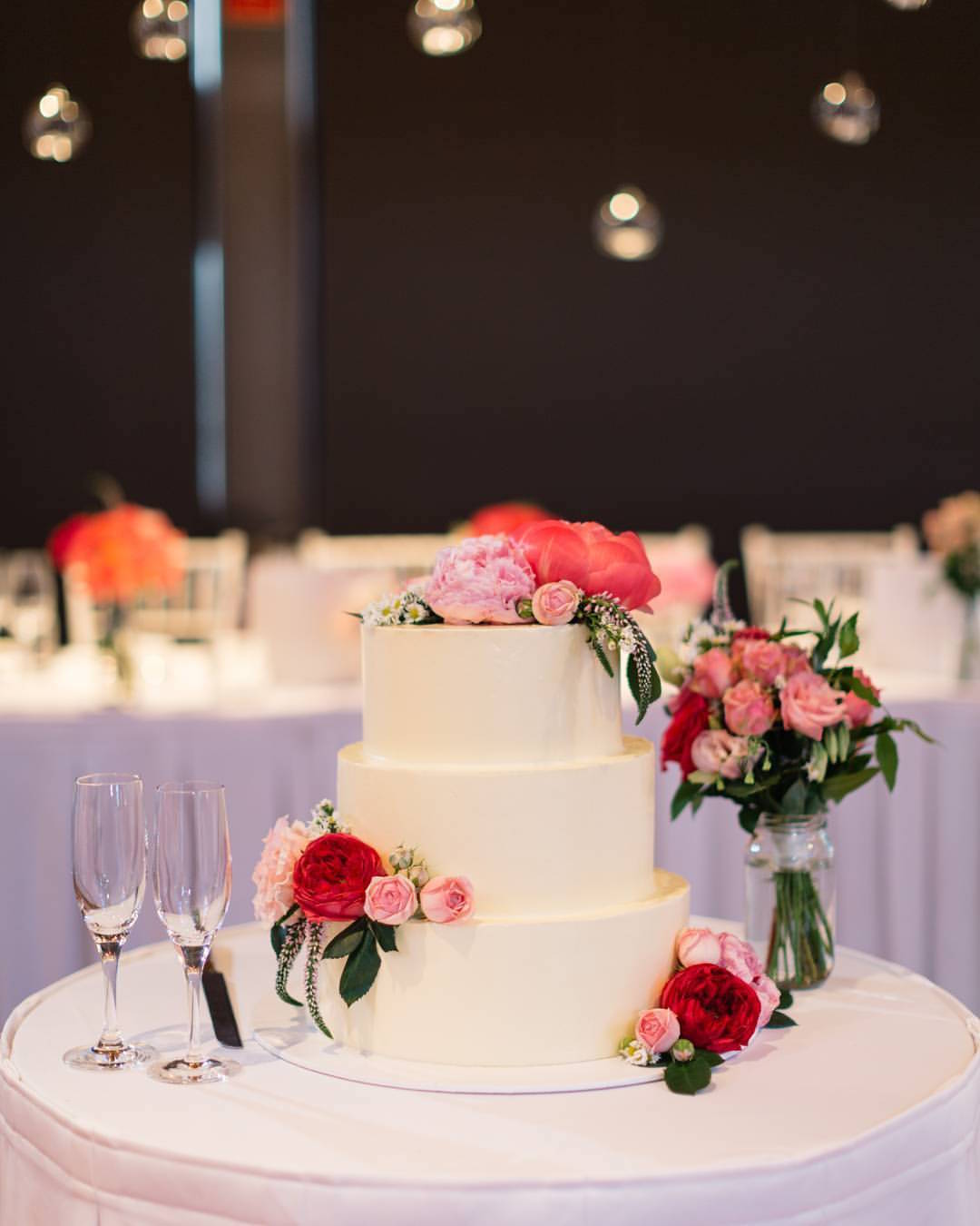 Floral Wedding Cake in Adelaide by Brown Sugared Love.